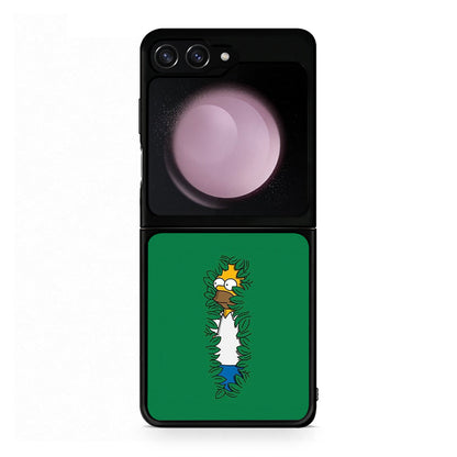 Samsung Galaxy Z Flip5 Bush Man Θήκη Αγίου Βαλεντίνου από τη Smartfits με σχέδιο στο πίσω μέρος και μαύρο περίβλημα | Smartphone case with colorful back and black bezels by Smartfits