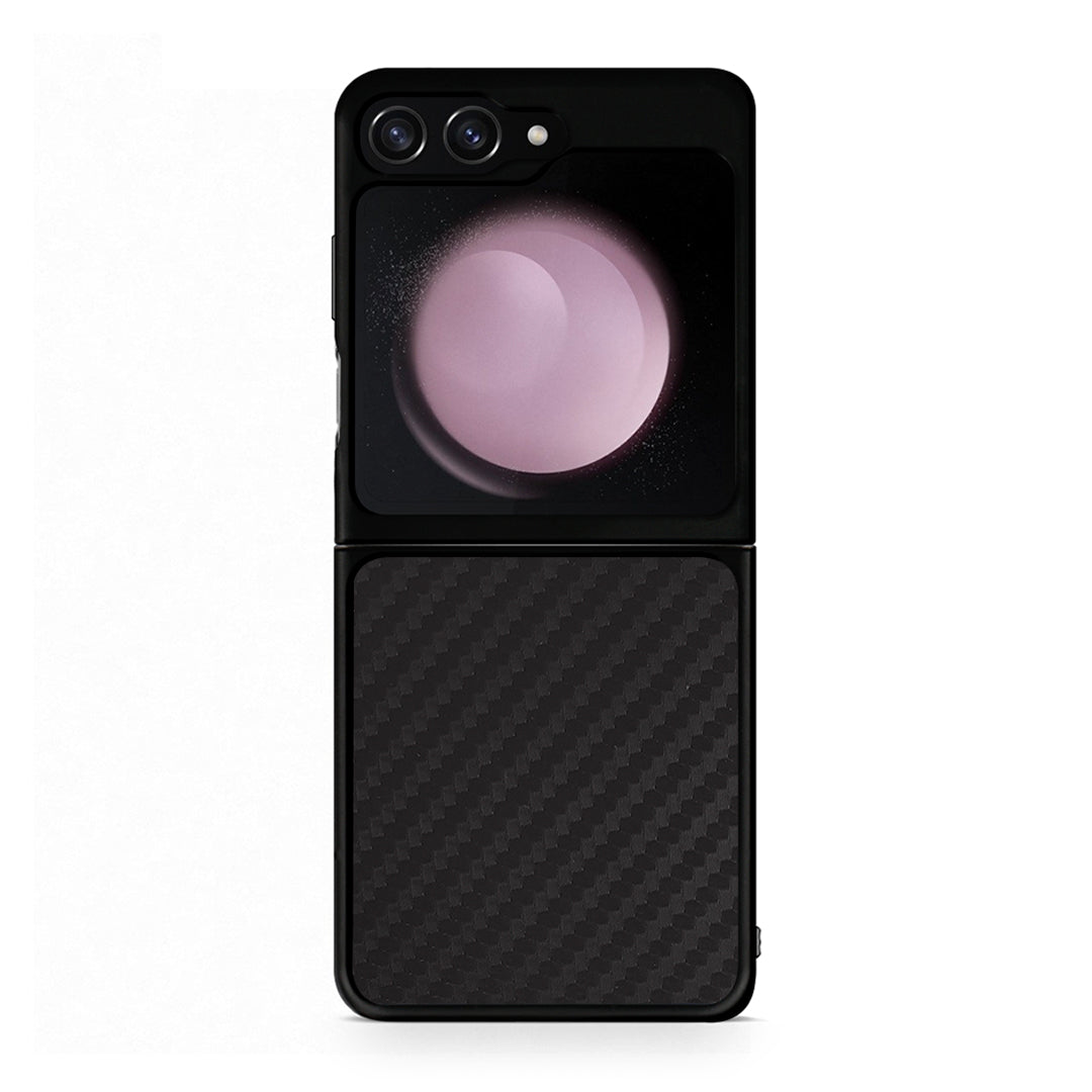 Samsung Galaxy Z Flip5 Carbon Black θήκη από τη Smartfits με σχέδιο στο πίσω μέρος και μαύρο περίβλημα | Smartphone case with colorful back and black bezels by Smartfits
