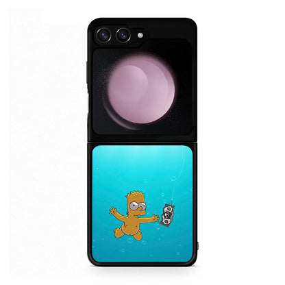 Samsung Galaxy Z Flip5 Chasing Money θήκη από τη Smartfits με σχέδιο στο πίσω μέρος και μαύρο περίβλημα | Smartphone case with colorful back and black bezels by Smartfits