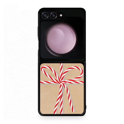 Samsung Galaxy Z Flip5 Christmas Gift θήκη από τη Smartfits με σχέδιο στο πίσω μέρος και μαύρο περίβλημα | Smartphone case with colorful back and black bezels by Smartfits