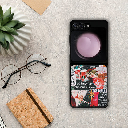 Christmas Happiness - Samsung Galaxy Z Flip5 θήκη