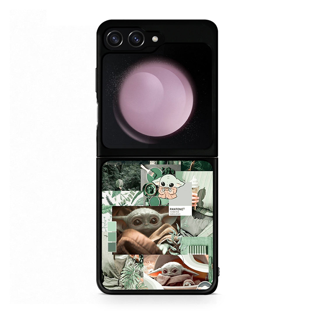 Samsung Galaxy Z Flip5 Collage Dude Θήκη Αγίου Βαλεντίνου από τη Smartfits με σχέδιο στο πίσω μέρος και μαύρο περίβλημα | Smartphone case with colorful back and black bezels by Smartfits
