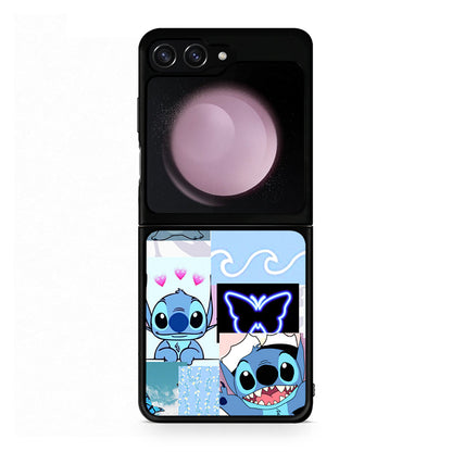 Samsung Galaxy Z Flip5 Collage Good Vibes Θήκη Αγίου Βαλεντίνου από τη Smartfits με σχέδιο στο πίσω μέρος και μαύρο περίβλημα | Smartphone case with colorful back and black bezels by Smartfits