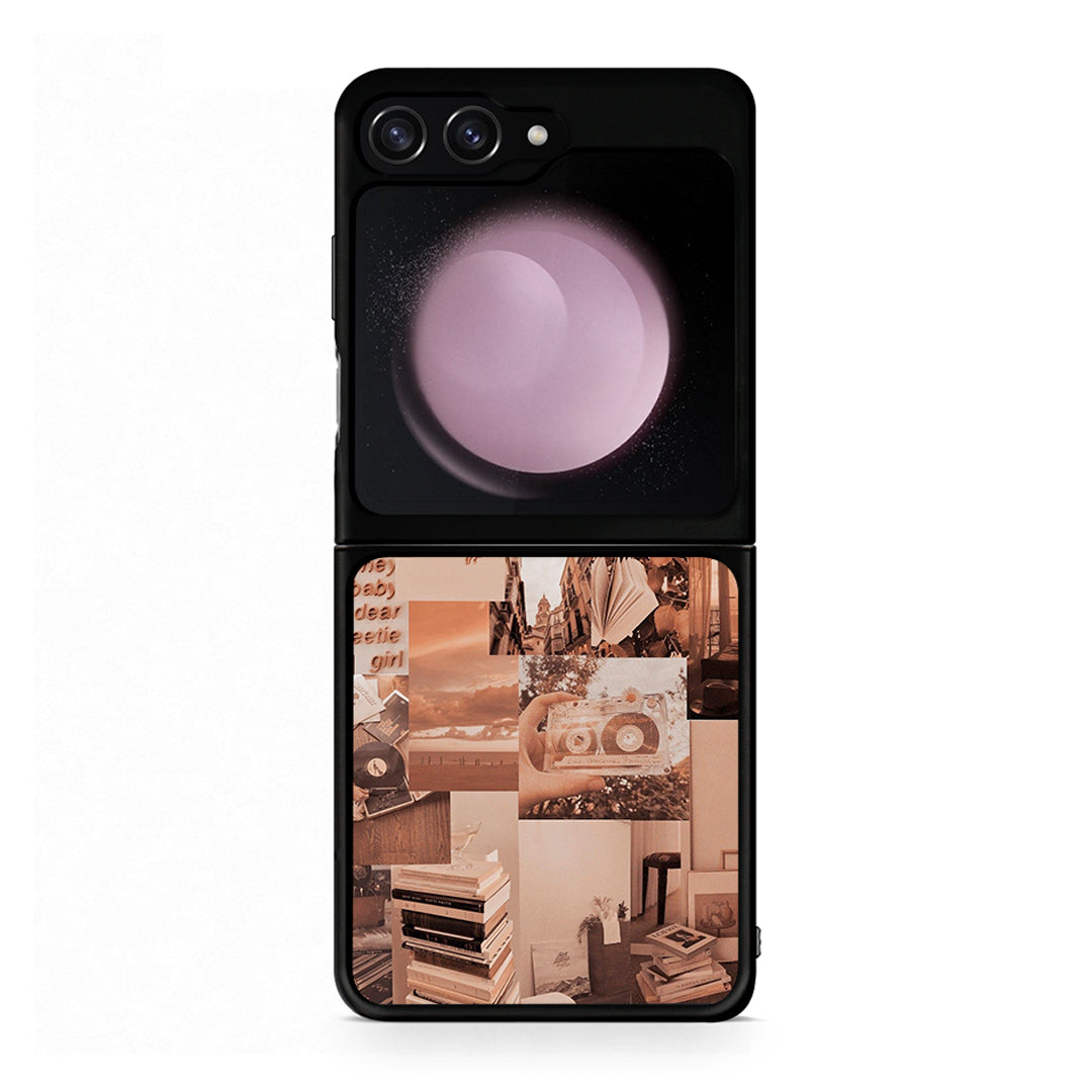 Samsung Galaxy Z Flip5 Collage You Can Θήκη Αγίου Βαλεντίνου από τη Smartfits με σχέδιο στο πίσω μέρος και μαύρο περίβλημα | Smartphone case with colorful back and black bezels by Smartfits