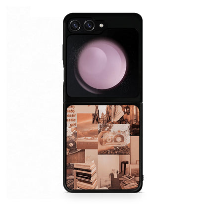 Samsung Galaxy Z Flip5 Collage You Can Θήκη Αγίου Βαλεντίνου από τη Smartfits με σχέδιο στο πίσω μέρος και μαύρο περίβλημα | Smartphone case with colorful back and black bezels by Smartfits