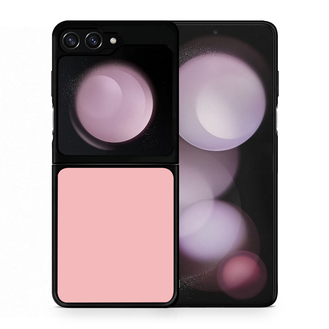 Θήκη Samsung Galaxy Z Flip5 Nude Color από τη Smartfits με σχέδιο στο πίσω μέρος και μαύρο περίβλημα | Samsung Galaxy Z Flip5 Nude Color case with colorful back and black bezels