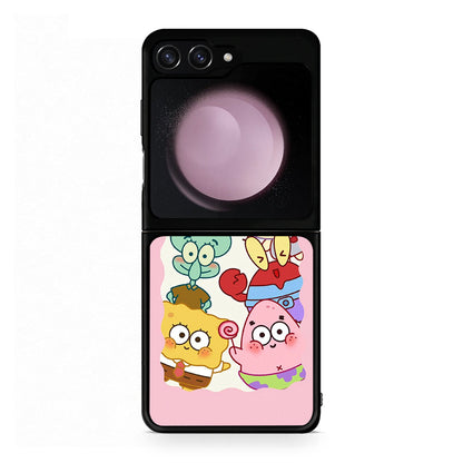 Samsung Galaxy Z Flip5 Cute Companion θήκη από τη Smartfits με σχέδιο στο πίσω μέρος και μαύρο περίβλημα | Smartphone case with colorful back and black bezels by Smartfits