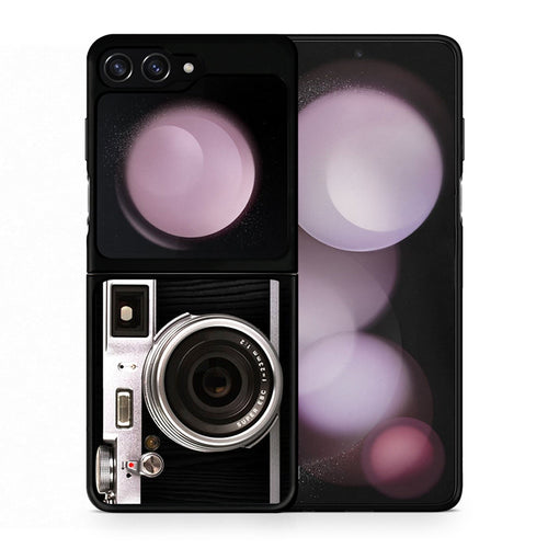 Θήκη Samsung Galaxy Z Flip5 Emily In Paris από τη Smartfits με σχέδιο στο πίσω μέρος και μαύρο περίβλημα | Samsung Galaxy Z Flip5 Emily In Paris case with colorful back and black bezels