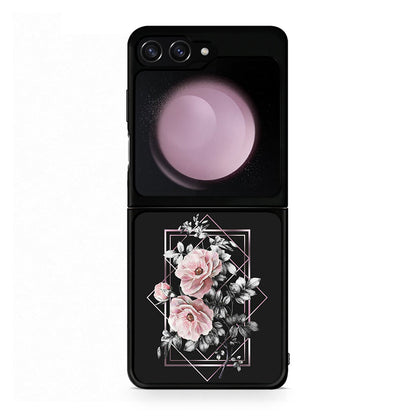 4 - Samsung Galaxy Z Flip5 Frame Flower case, cover, bumper