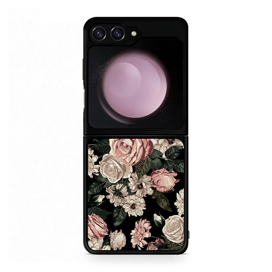 4 - Samsung Galaxy Z Flip5 Wild Roses Flower case, cover, bumper