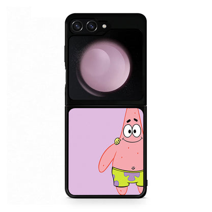 Samsung Galaxy Z Flip5 Friends Patrick θήκη από τη Smartfits με σχέδιο στο πίσω μέρος και μαύρο περίβλημα | Smartphone case with colorful back and black bezels by Smartfits