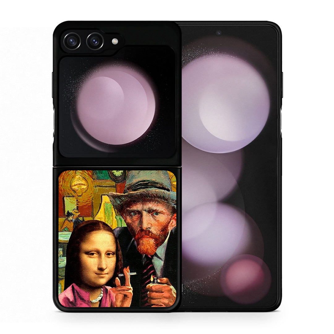 Θήκη Samsung Galaxy Z Flip5 Funny Art από τη Smartfits με σχέδιο στο πίσω μέρος και μαύρο περίβλημα | Samsung Galaxy Z Flip5 Funny Art case with colorful back and black bezels