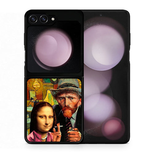 Θήκη Samsung Galaxy Z Flip5 Funny Art από τη Smartfits με σχέδιο στο πίσω μέρος και μαύρο περίβλημα | Samsung Galaxy Z Flip5 Funny Art case with colorful back and black bezels