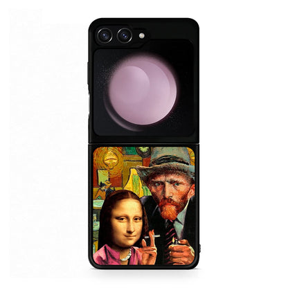 Samsung Galaxy Z Flip5 Funny Art θήκη από τη Smartfits με σχέδιο στο πίσω μέρος και μαύρο περίβλημα | Smartphone case with colorful back and black bezels by Smartfits