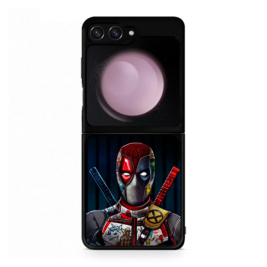 Samsung Galaxy Z Flip5 Funny Guy θήκη από τη Smartfits με σχέδιο στο πίσω μέρος και μαύρο περίβλημα | Smartphone case with colorful back and black bezels by Smartfits