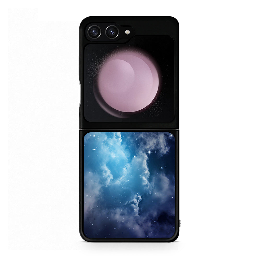 104 - Samsung Galaxy Z Flip5 Blue Sky Galaxy case, cover, bumper