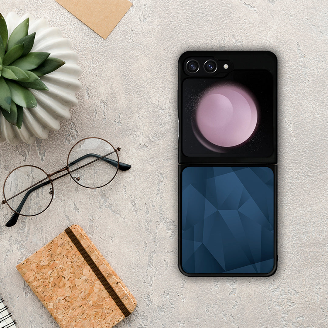 Geometric Blue Abstract - Samsung Galaxy Z Flip5 θήκη