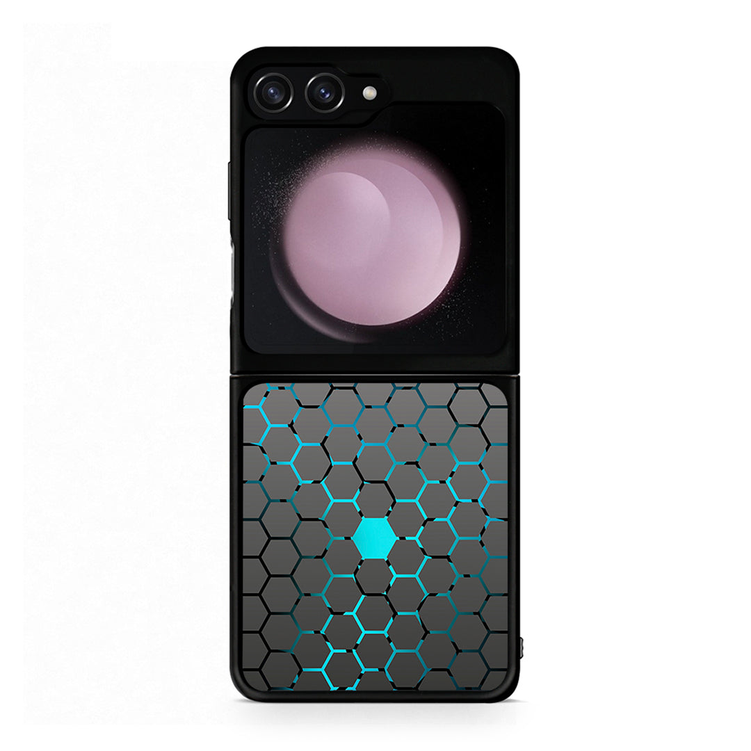 40 - Samsung Galaxy Z Flip5 Hexagonal Geometric case, cover, bumper