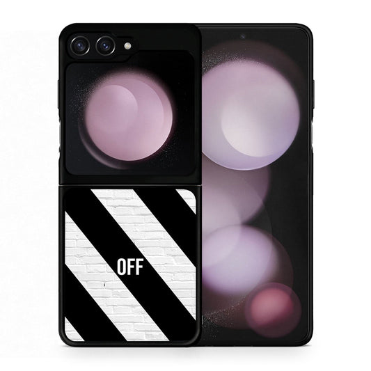 Θήκη Samsung Galaxy Z Flip5 Get Off από τη Smartfits με σχέδιο στο πίσω μέρος και μαύρο περίβλημα | Samsung Galaxy Z Flip5 Get Off case with colorful back and black bezels