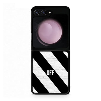 Samsung Galaxy Z Flip5 Get Off θήκη από τη Smartfits με σχέδιο στο πίσω μέρος και μαύρο περίβλημα | Smartphone case with colorful back and black bezels by Smartfits