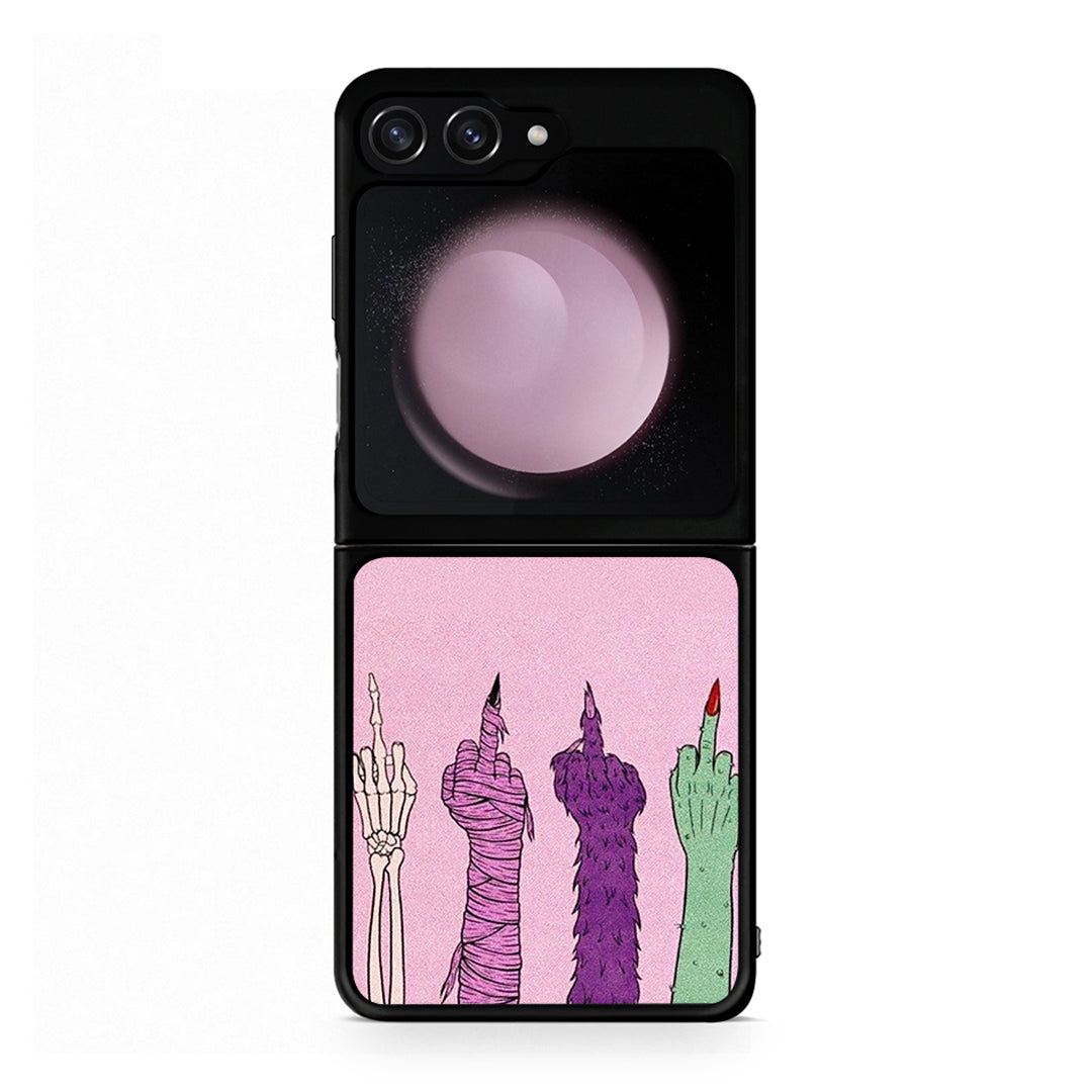 Samsung Galaxy Z Flip5 Halloween Be A Lady Θήκη από τη Smartfits με σχέδιο στο πίσω μέρος και μαύρο περίβλημα | Smartphone case with colorful back and black bezels by Smartfits