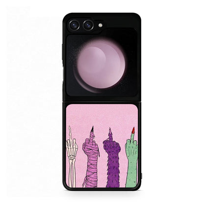 Samsung Galaxy Z Flip5 Halloween Be A Lady Θήκη από τη Smartfits με σχέδιο στο πίσω μέρος και μαύρο περίβλημα | Smartphone case with colorful back and black bezels by Smartfits