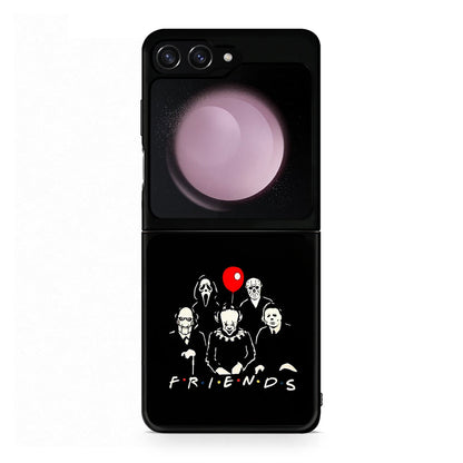 Samsung Galaxy Z Flip5 Halloween Friends Θήκη από τη Smartfits με σχέδιο στο πίσω μέρος και μαύρο περίβλημα | Smartphone case with colorful back and black bezels by Smartfits