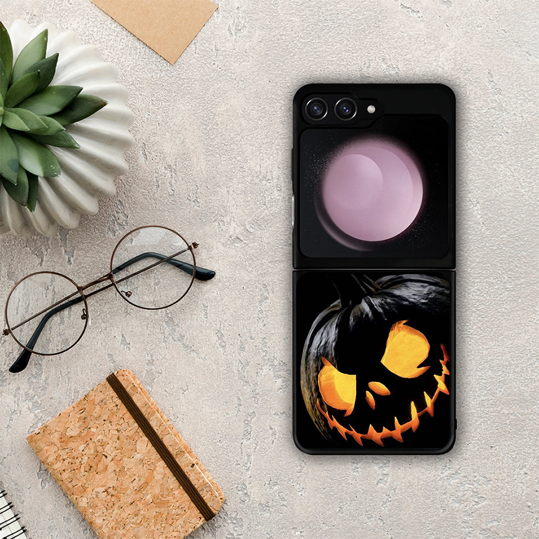 Halloween Scary Pumpkin - Samsung Galaxy Z Flip5 θήκη