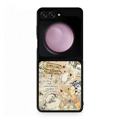 Samsung Galaxy Z Flip5 Happy Friends θήκη από τη Smartfits με σχέδιο στο πίσω μέρος και μαύρο περίβλημα | Smartphone case with colorful back and black bezels by Smartfits