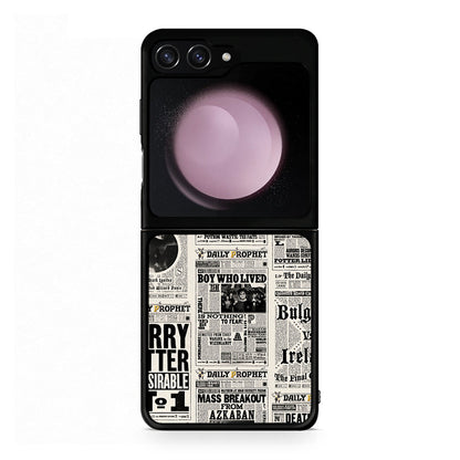Samsung Galaxy Z Flip5 Harry Paper θήκη από τη Smartfits με σχέδιο στο πίσω μέρος και μαύρο περίβλημα | Smartphone case with colorful back and black bezels by Smartfits