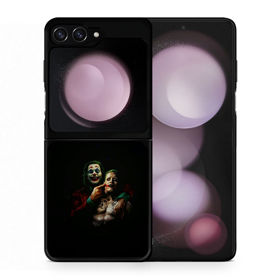 Θήκη Samsung Galaxy Z Flip5 Clown Hero από τη Smartfits με σχέδιο στο πίσω μέρος και μαύρο περίβλημα | Samsung Galaxy Z Flip5 Clown Hero case with colorful back and black bezels