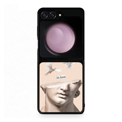 Samsung Galaxy Z Flip5 In Love θήκη από τη Smartfits με σχέδιο στο πίσω μέρος και μαύρο περίβλημα | Smartphone case with colorful back and black bezels by Smartfits