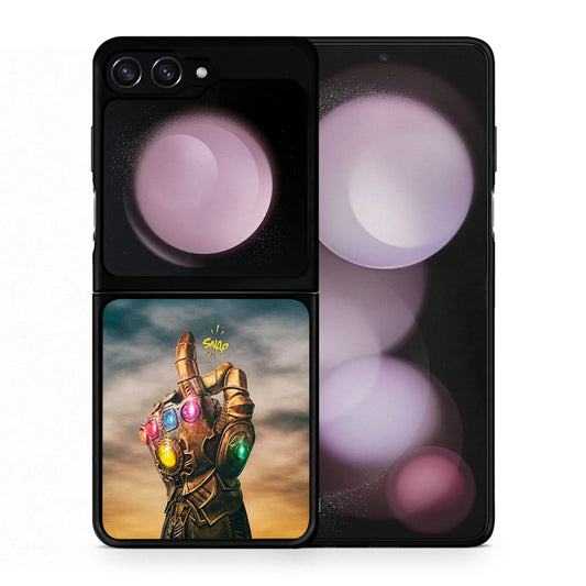 Θήκη Samsung Galaxy Z Flip5 Infinity Snap από τη Smartfits με σχέδιο στο πίσω μέρος και μαύρο περίβλημα | Samsung Galaxy Z Flip5 Infinity Snap case with colorful back and black bezels