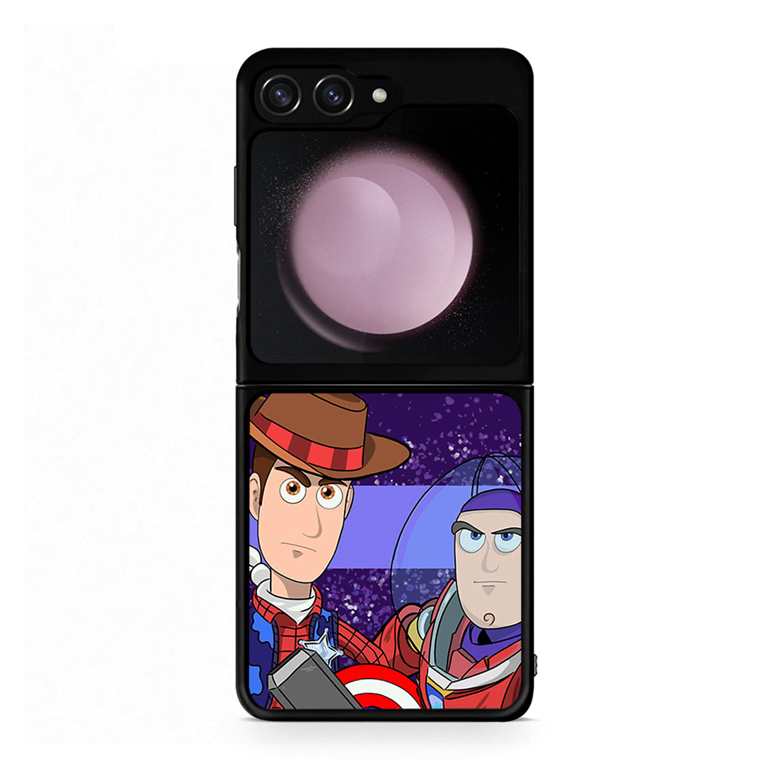 Samsung Galaxy Z Flip5 Infinity Story θήκη από τη Smartfits με σχέδιο στο πίσω μέρος και μαύρο περίβλημα | Smartphone case with colorful back and black bezels by Smartfits