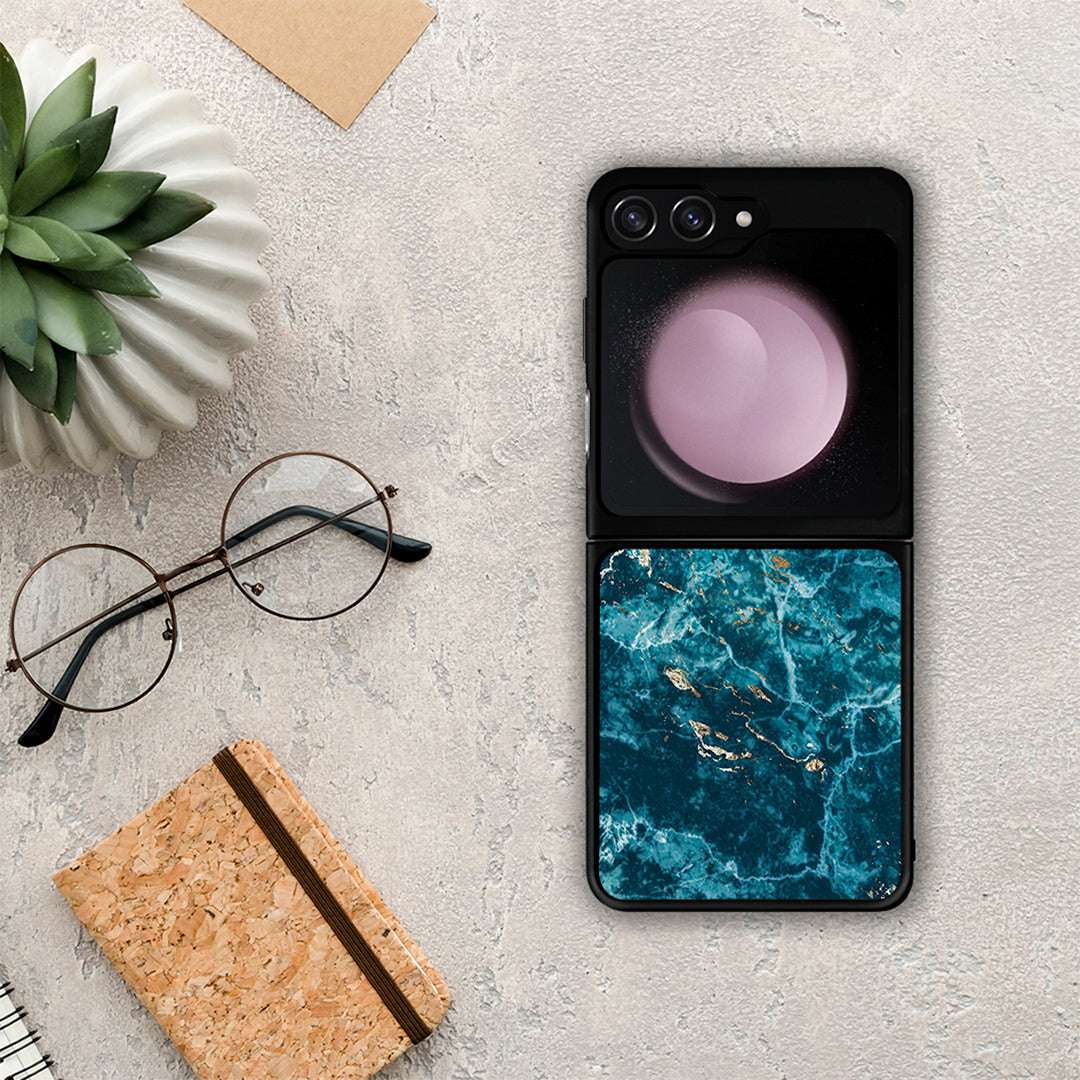 Marble Blue - Samsung Galaxy Z Flip5 θήκη