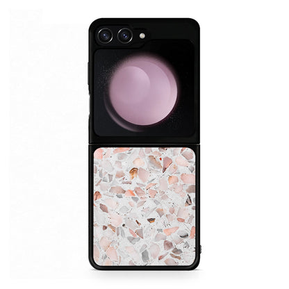 Samsung Galaxy Z Flip5 Marble Terrazzo θήκη από τη Smartfits με σχέδιο στο πίσω μέρος και μαύρο περίβλημα | Smartphone case with colorful back and black bezels by Smartfits