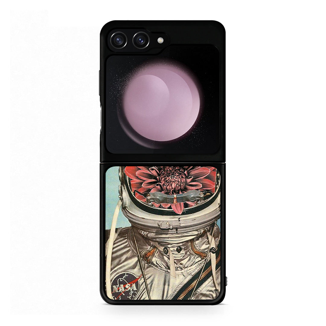 Samsung Galaxy Z Flip5 Nasa Bloom θήκη από τη Smartfits με σχέδιο στο πίσω μέρος και μαύρο περίβλημα | Smartphone case with colorful back and black bezels by Smartfits