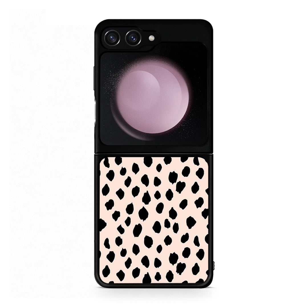 Samsung Galaxy Z Flip5 New Polka Dots θήκη από τη Smartfits με σχέδιο στο πίσω μέρος και μαύρο περίβλημα | Smartphone case with colorful back and black bezels by Smartfits