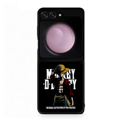Samsung Galaxy Z Flip5 Pirate King θήκη από τη Smartfits με σχέδιο στο πίσω μέρος και μαύρο περίβλημα | Smartphone case with colorful back and black bezels by Smartfits