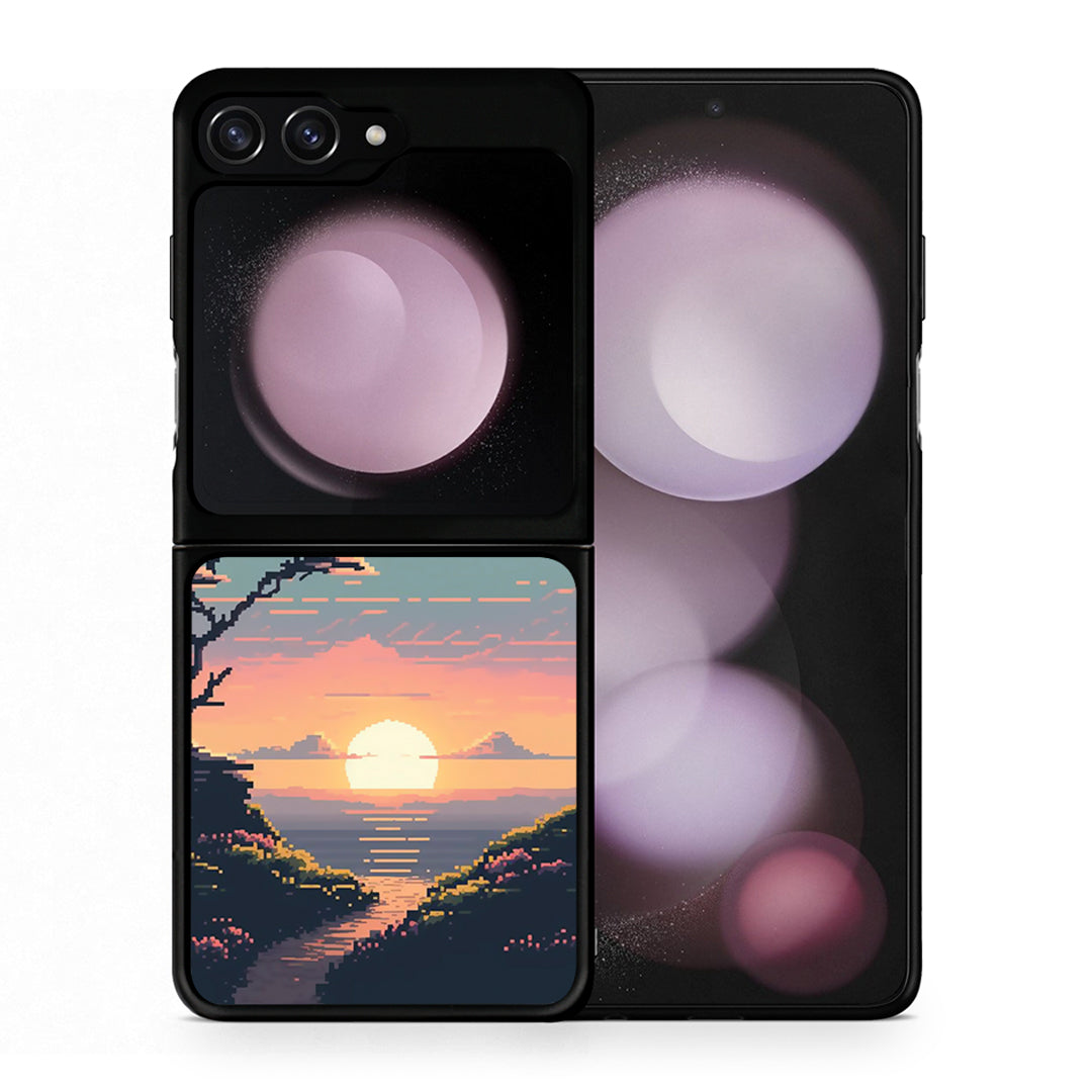 Pixel Sunset - Samsung Galaxy Z Flip5 θήκη