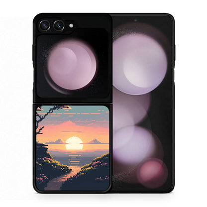 Pixel Sunset - Samsung Galaxy Z Flip5 θήκη