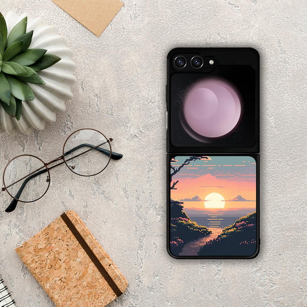 Pixel Sunset - Samsung Galaxy Z Flip5 θήκη