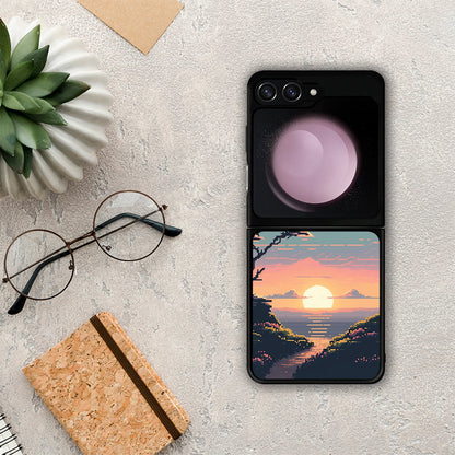 Pixel Sunset - Samsung Galaxy Z Flip5 θήκη
