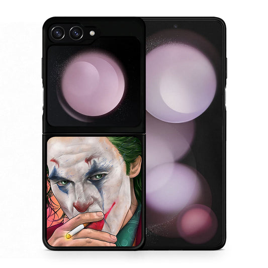 Θήκη Samsung Galaxy Z Flip5 JokesOnU PopArt από τη Smartfits με σχέδιο στο πίσω μέρος και μαύρο περίβλημα | Samsung Galaxy Z Flip5 JokesOnU PopArt case with colorful back and black bezels