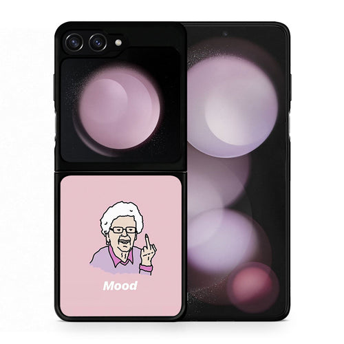 Θήκη Samsung Galaxy Z Flip5 Mood PopArt από τη Smartfits με σχέδιο στο πίσω μέρος και μαύρο περίβλημα | Samsung Galaxy Z Flip5 Mood PopArt case with colorful back and black bezels