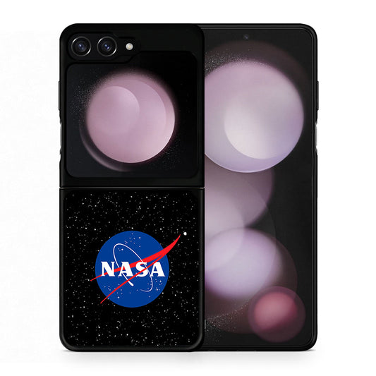 Θήκη Samsung Galaxy Z Flip5 NASA PopArt από τη Smartfits με σχέδιο στο πίσω μέρος και μαύρο περίβλημα | Samsung Galaxy Z Flip5 NASA PopArt case with colorful back and black bezels