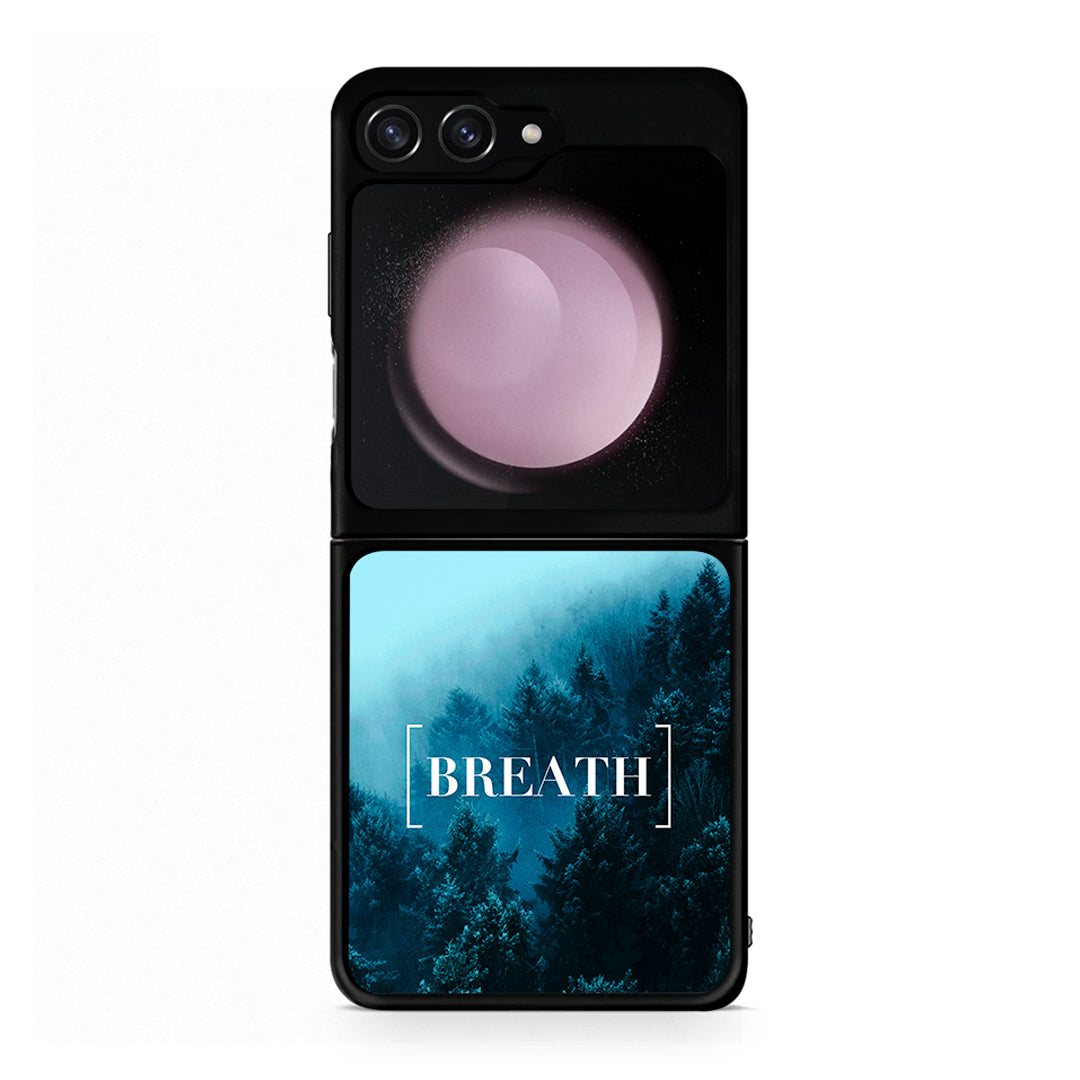 4 - Samsung Galaxy Z Flip5 Breath Quote case, cover, bumper