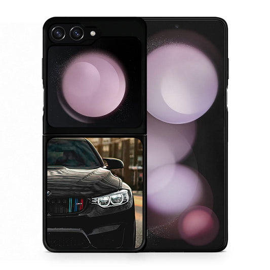 Θήκη Samsung Galaxy Z Flip5 M3 Racing από τη Smartfits με σχέδιο στο πίσω μέρος και μαύρο περίβλημα | Samsung Galaxy Z Flip5 M3 Racing case with colorful back and black bezels