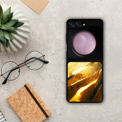 Real Gold - Samsung Galaxy Z Flip5 θήκη