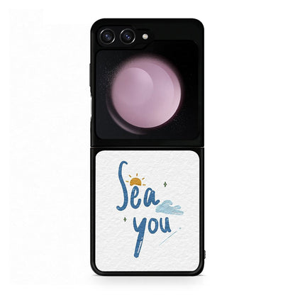 Samsung Galaxy Z Flip5 Sea You Θήκη από τη Smartfits με σχέδιο στο πίσω μέρος και μαύρο περίβλημα | Smartphone case with colorful back and black bezels by Smartfits
